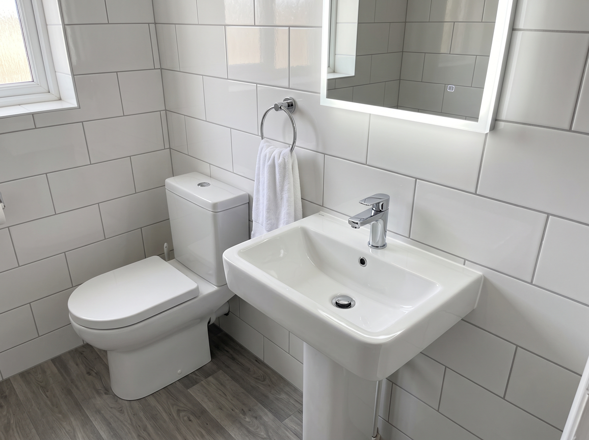 New bathroom suite installation